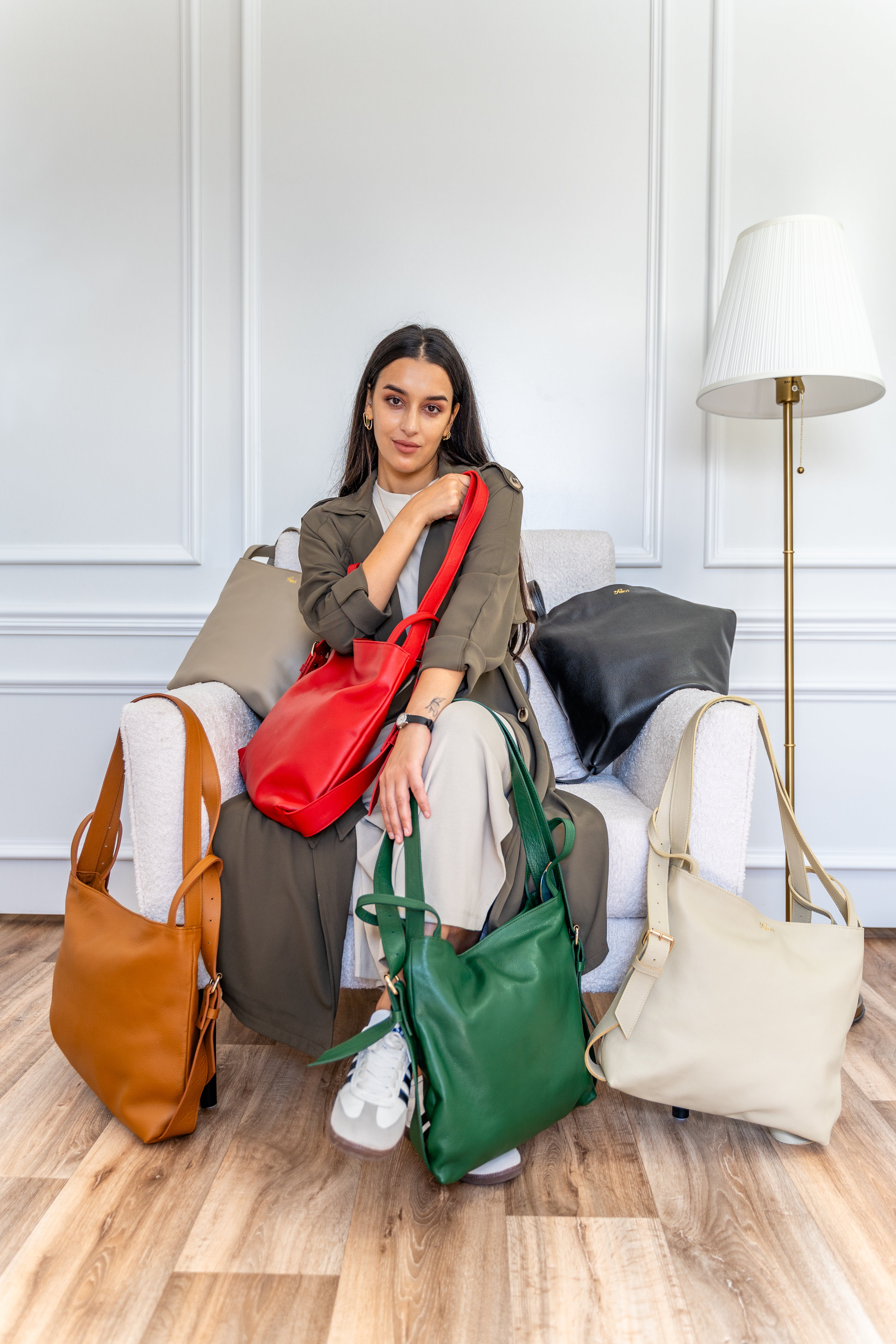 Fuleri Leather tote bag colors